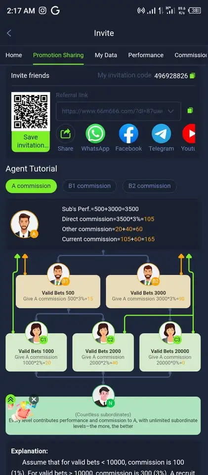M666 Game referral program